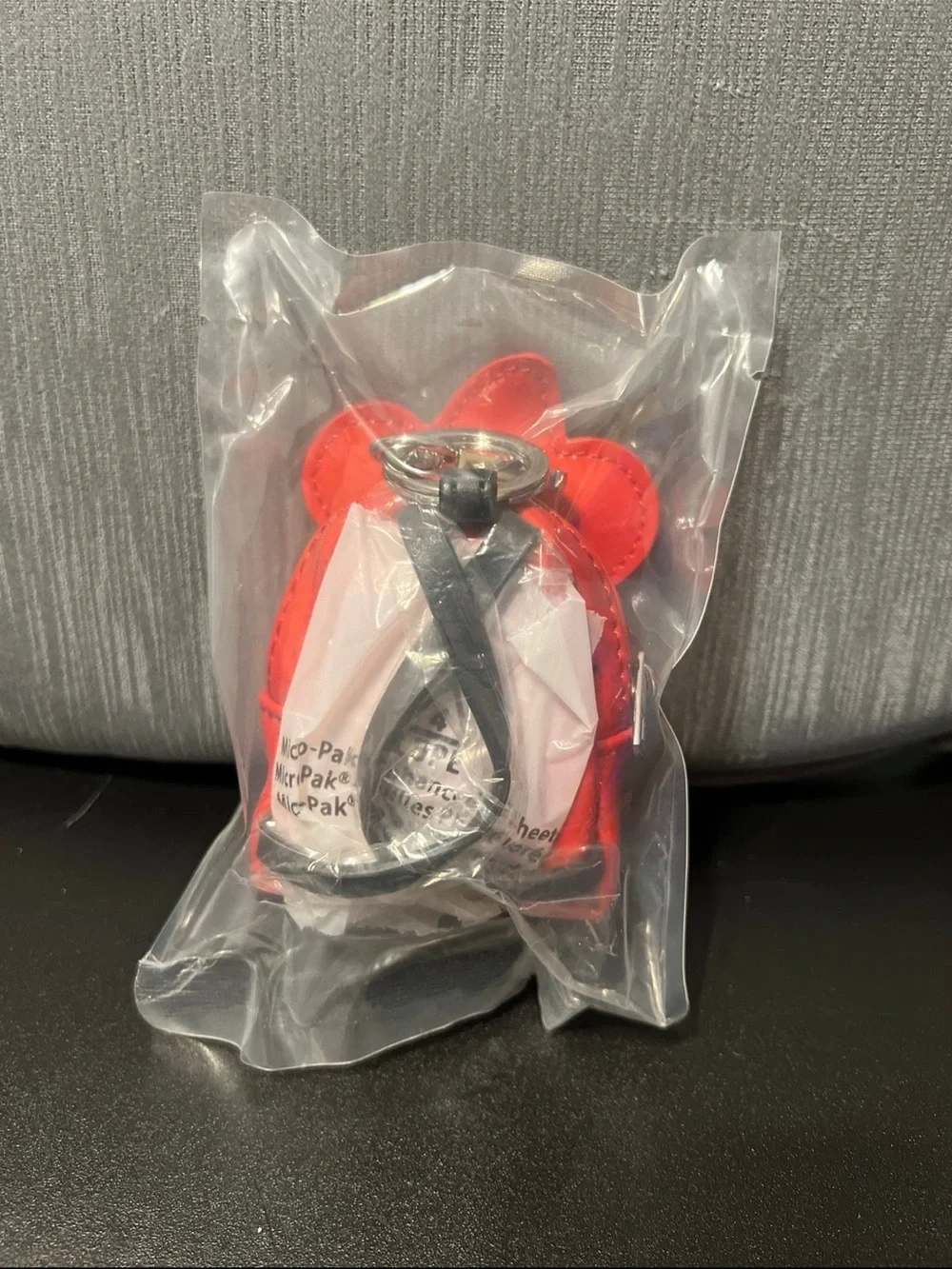 Loungefly Disney Sorcerer Mickey Red Bag Charm Keychain, BRAND NEW IN BOX